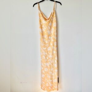 Abercrombie & Fitch Yellow Floral Midi Dress